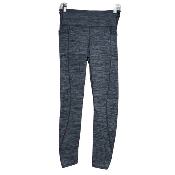 Athleta Pants - Athleta Womens High Rise Tights Gray Space Dye Leggings M Running Workout